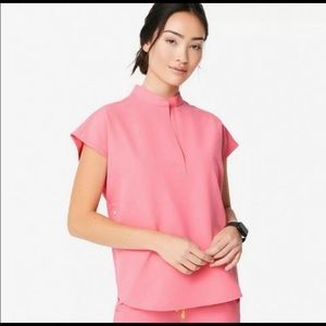 Figs limited edition neon pink Rafaela scrub top Medium